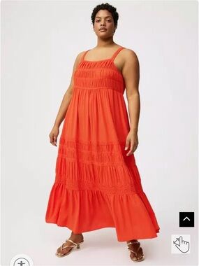 Torrid Square Neck Lace Inset Maxi Dress